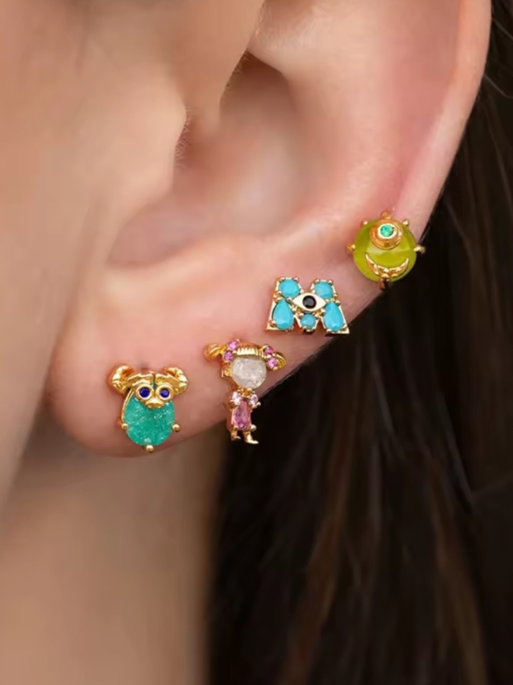 Disney’s Monsters Inc Stud Earrings Set